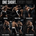 thumbnail image 4 of Men Boxing Shorts For Boxing Training Fitness Gym Cage Fight MMA Mauy Thai Kickboxing Trunks Clothing Black/White XX-Large, 4 of 8