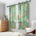 thumbnail image 2 of Yayeee Window Curtains Set of 2 for Living Room Light Filtering 63"x42", Christmas Cookies, 2 of 7