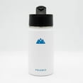 thumbnail image 6 of Vacuum Insulated Bottle with 3 Lids - Stainless Steel Thermally Insulated Flask - by Polerce (12 Oz, White), 6 of 9