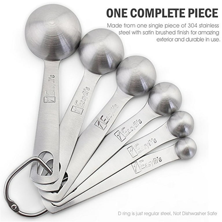 1/8 Teaspoon Single Measuring Spoon, Stainless Steel Individual