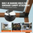 thumbnail image 2 of VEVOR Pergola Bracket Kit 4''x4''(Inner Size 3.6x3.6), 4pcs 3-Way Heavy Duty Corner Bracket Woodworks DIY Post Base Kit, Easy Installation Wooden Beams for Gazebos, Patio Pergolas, Log Cabin Outdoor, 2 of 9