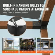 SKYSHALO 4x4 Pergola Bracket Kit 3-Way Woodworks DIY Post for Gazebos 4 pcs