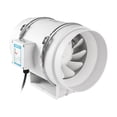 thumbnail image 1 of Moyic Ventilador extractor Ventilador hidropónico de conducto en línea de bajo ruido para la ventilación de la sala de cultivo del baño, Cocina y Comedor HF-100-1 (4 pulgadas) 40w estándar de Europa, 1 of 6