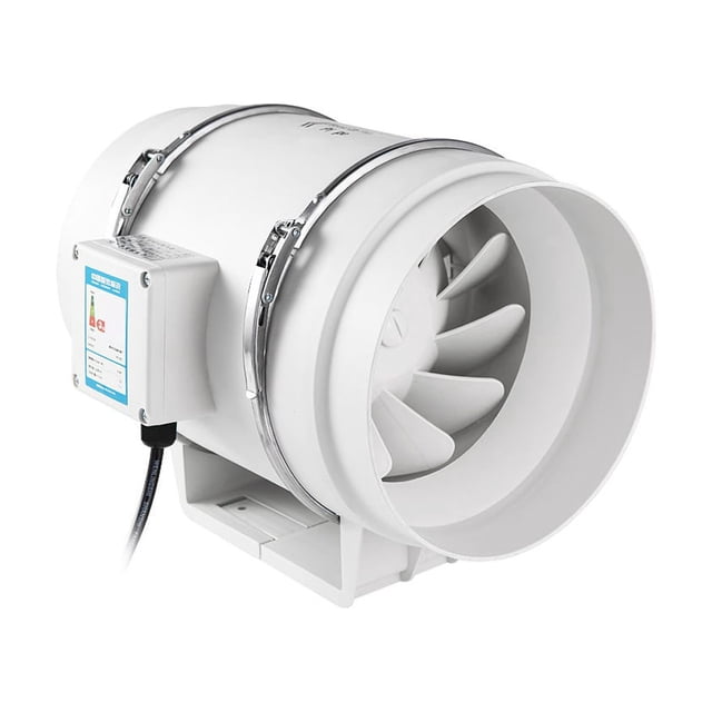Moyic Ventilador extractor Ventilador hidropónico de conducto en línea de bajo ruido para la ventilación de la sala de cultivo del baño, Cocina y Comedor HF-100-1 (4 pulgadas) 40w estándar de Europa