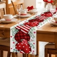 thumbnail image 5 of Valentine's Day Table Runner 108 Inches Long Farmhouse Dress Scarves, Red Strip Plaid Love Eucalyptus Watercolor Dining Tablerunner for Coffee Table/Kitchen Island/Party Décor, 13" x 108", 5 of 8