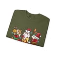 thumbnail image 4 of Merry Chickmas Sweatshirts, Chicken Sweatshirts, Christmas Sweatshirts, 4 of 5