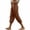 Coffee, variant on cfhntfmh Casual Capri Pants for Women High Waisted Loose Fit Joggers with Pockets Lightweight Comfy Lounge Pants