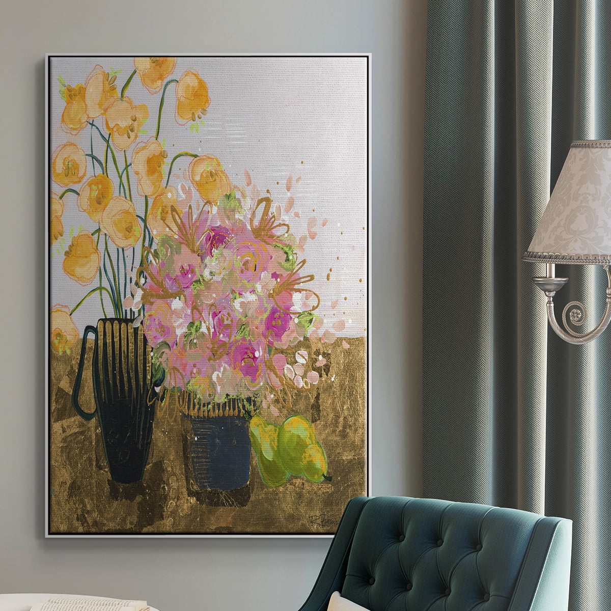 Not So Still Life Framed Premium Gallery Wrapped Canvas - Ready to Hang
