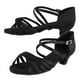 thumbnail image 3 of Zapatos Latinos Suaves Y Cómodos Zapatos De Baile De Moda para Niñas Negro 31, 3 of 8