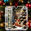 thumbnail image 3 of romoty Woodland Animals Christmas Cash Gift Ornament, Baby Fawn & Bunny by Tree Acrylic Money Holder for Holiday Home Decor, 3 of 5