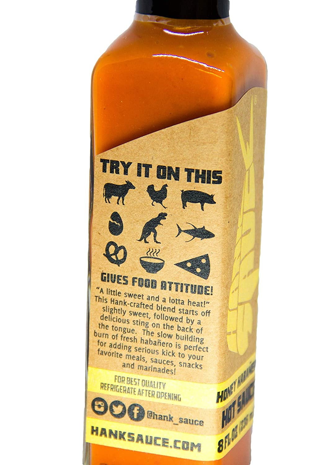 Hank Sauce Honey Habanero Hot Sauce 8.5 oz