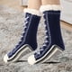 thumbnail image 5 of Calcetines de invierno para suelo: calcetines forrados de forro polar extra gruesos para mujeres y hombres, calcetines térmicos cálidos para suelos fríos, calcetines antideslizantes para interiores, 5 of 5