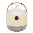 thumbnail image 3 of Minihumidificador 600 ml 40 ml/h Modo dual Oso en columpio Luz de noche Carga USB Humidificador de escritorio para dormitorio Oficina Coche Amarillo, 3 of 9