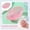 A004- Pink (Football Style), variant on Glitter Stress Ball Football Silicone Gear Ball Squeeze Toys Pink Valentines Day Sensory Squeeze Toys for Stress and Relaxation Relief Single Pack
