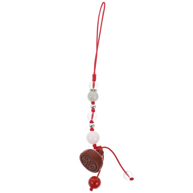 1PC Jade Agate Mobile Phone Pendant Car Key Hanging Pendants Multi-purpose Hanging Pendant Delicate Phone Chain Decor for Car Phone Fan Clothing Decor Random Color