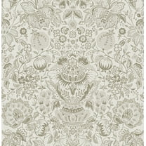 A-Street Prints Blanche Neutral Floral Damask Wallpaper