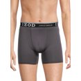 thumbnail image 2 of IZOD Men's Comfortable Stretch Waistband Polyester Boxer Briefs, Gray (3 Pack), 2 of 3