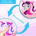 thumbnail image 2 of Set Mochila Transparente Unicornio para Niños AGSDON 3 Piezas PVC Rosa, 2 of 9