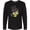 AB-Black, variant on Inktastic Mardi Gras Skull with Cigar Long Sleeve T-Shirt