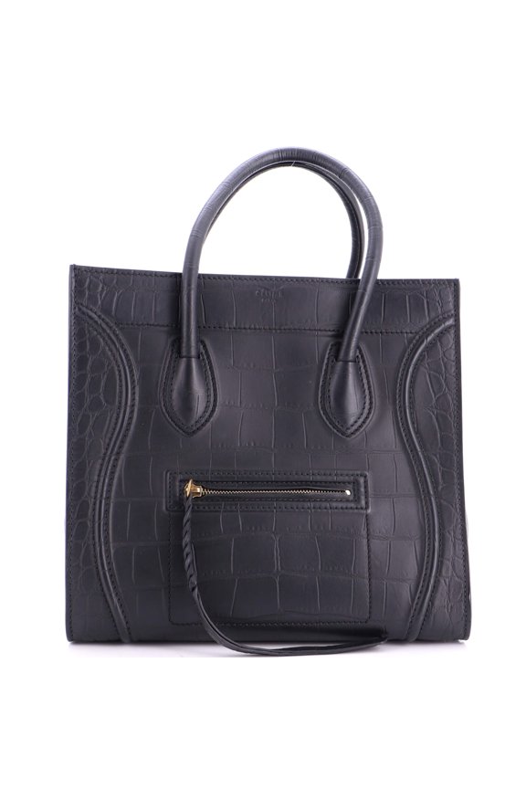 Pre-Owned Phantom Bag Crocodile Embossed Leather Medium By Rebag