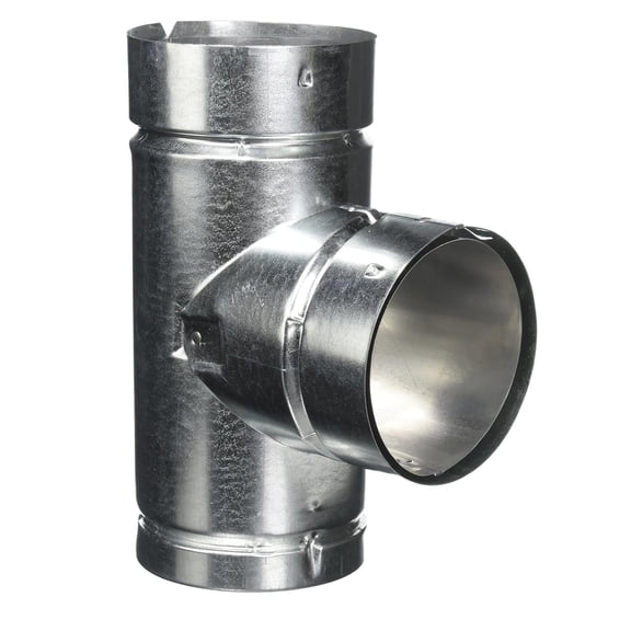 Selkirk 4" Diameter Round Tee, Aluminum Double Wall Type B Gas Vent, 104100