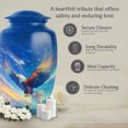 thumbnail image 7 of MUKTIVE Eagle Cremation Urn for Human Ashes Adult - Memorial Urns for Adult Ashes Men - Blue Decorative Large Urns for Mother - 10 Inch Adults Urn for Burial Dad, 7 of 7