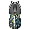 thumbnail image 5 of Beetlejuice One-Piece Swimwear Sexy Mesh Monokini Swimsuit with Detachable Padding Bathing Suit Swimdress S, 5 of 7
