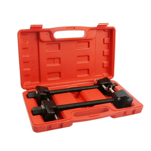 Tignapoo 2-Piece Claw-Type Coil Spring Compressor Set for MacPherson Strut Assembly and Repair, Durable CR-V & CR40 Steel Construction, Includes Plastic Storage Case, Ideal for Mechanics and DIY