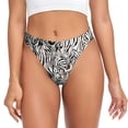 thumbnail image 1 of Balery Leopard And Zebra Tangas de Algodón para Mujer con Estampado – Ropa Interior Sexy, Transpirable, G-string-4X-Large, 1 of 6