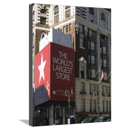 Macy's Department Store, Manhattan, New York City, New York, USA Stretched Canvas Print Wall Art By Amanda
