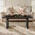 thumbnail image 4 of Fnova Farmhouse Coffee Table for Living Room, 47.24" Rectangle Black Coffee Table, Easy Assembly, 4 of 13