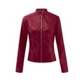 thumbnail image 5 of CEHVOM Veste Moteur à Revers pour Femmes, Veste Courte Punk à Fermeture Éclair, Liquidation, 5 of 5