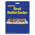 thumbnail image 2 of Beistle Novelty Inflatable Grad Cap Buffet Cooler Indoor Outdoor Food Drink Holder Server Tray Graduation Party Supplies, 28" x 53.75", Multicolored, 2 of 2