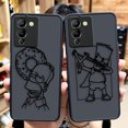 thumbnail image 2 of Funda mate para infinix NOTA 12 G96 11 10 8I 8 7 SMART 4 SPARK 8 8P 5 6 PRO S5 Funda Coque Capa Shell película Los S-Simpsons-S, 2 of 5