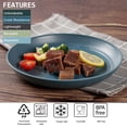 thumbnail image 2 of Loobuu 10 inch Plastic Dinner Plates, 4 Pack Reusable Lightweight Plates Dishwasher and Microwave Safe, 2 of 7