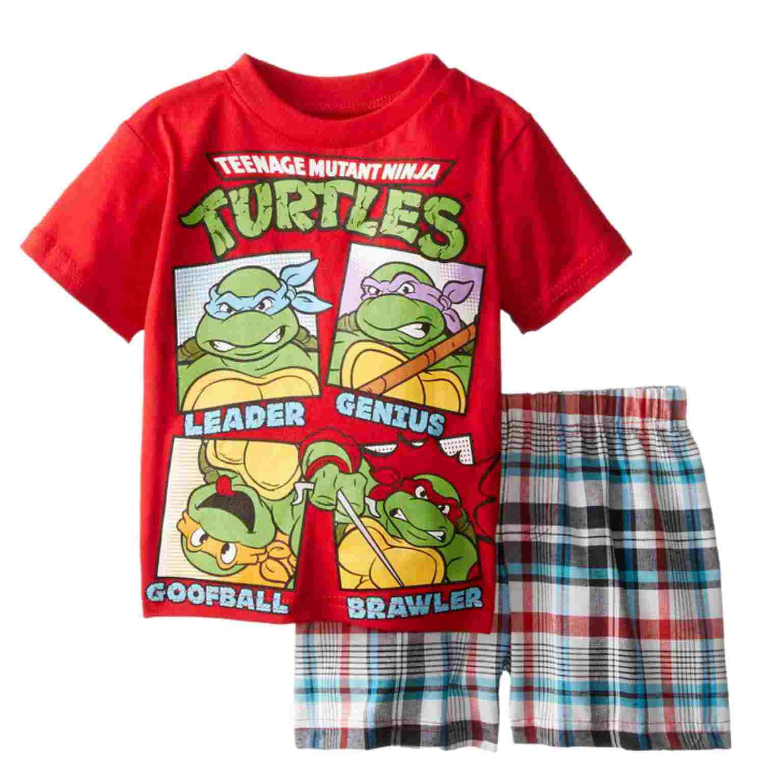 Nickelodeon Teenage Mutant Ninja Turtles TMNT 2 Piece Set Outfit Shorts Tank