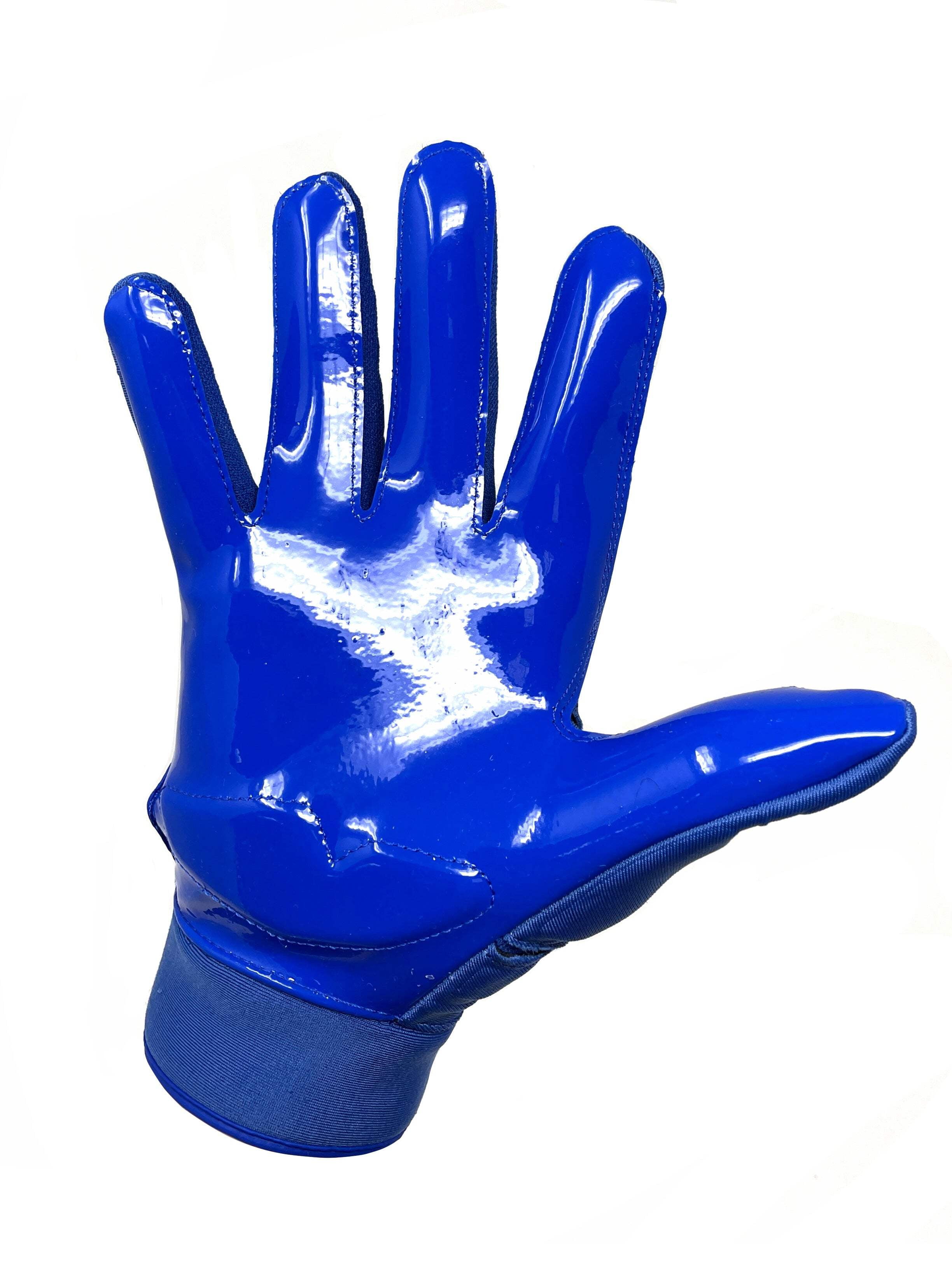 Barnett FLG-03 Blue Professional Linemen Football Gloves, OL, DL, Size M