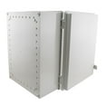 thumbnail image 3 of NavePoint 14x10x06 ABS Plastic Weatherproof Indoor/Outdoor IP66 NEMA 4 Enclosure, Kit bundled w/Polypropylene Blank Mounting Plate, Gray, 3 of 6