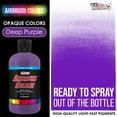 thumbnail image 2 of U.S. Art Supply 8-Ounce Opaque Deep Purple Airbrush Paint, 2 of 8