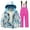 Hot Pink, variant on Boys and Girls Children's Ski Suits Girls Outdoor Thick Windproof Boys Baby Big Children Ski Clothes Waterproof Jumpsuits Winter Warm Snowboard Coat Outdoor Jackets(6,Pink)