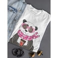 thumbnail image 3 of Adorable Panda Scarf & Coffee T-Shirt Women -Image by Shutterstock, Female Large, 3 of 4