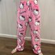 thumbnail image 1 of Sanrio Halloween Hallo Kitty Flanell Pyjama rosa Frauen warme Wolle Cartoon lässige Home Hosen im Herbst Winter Hosen Geschenk, 1 of 4