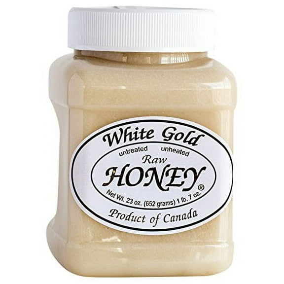 White Gold Honey Raw Honey, 23 Oz Jar