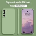 thumbnail image 1 of S20 S21 FE S22 S23 Plus Square Liquid Silicone Case For Samsung Galaxy S10 S10E Note 20 Ultra 5G Cover, 1 of 7