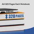 thumbnail image 2 of NIRMIRO A4 Hardcover Notebook: Large 8.5"x11" College Ruled Journal with 320 Pages, 100GSM Thick Paper, Leather Lined Cover for Work, School, Study, Writing & Business, 2 of 9