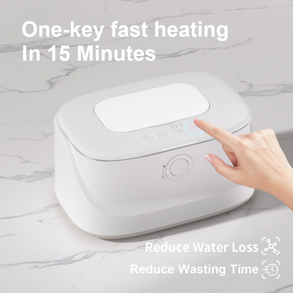 Wipe Warmer and Baby Wet Wipes Dispenser | Wipes Warmer for Newborn Baby Fast Heating | USB Portable Wipe Warmer with Light | Wet Wipes Dispenser for Bathroom | Travel Wipe Warmer 3 Temperature