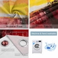 thumbnail image 4 of Red Yellow Blackout Curtains for Bedroom/Living Room, Thermal Insulated Kitchen Curtains, Modern Oil Painting Abstract Color Block Grommet Darkening Window Treatment Drapes 27.5"x39"x2, 4 of 8