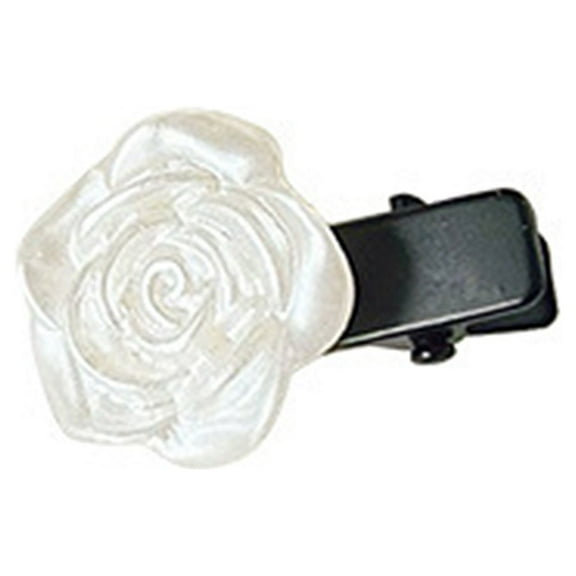 GROFRY Hair Clip Camellia Shape Fairy Style Alloy Hair Accessories Cute Strong Hold Hair Claw Clip for Daily Wear