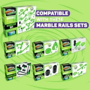 Marble Genius Marble Rails Super Set: 325 Piece Marble Run (45 Marbles, 30+ Rail Pieces, 12 Base Pieces, and More), with Free Online App -Color Instructions, Recommended for Kids 8 and Up