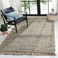 thumbnail image 2 of SAFAVIEH Natural Fiber Jennica Abstract Area Rug, Natural/Blue, 3' x 5', 2 of 7